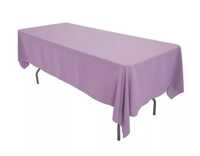 Nappe rectangulaire polyester lilas - 300x180 cm
